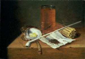 Sigara İçme Şartlarıyla Natürmort, 1659 (panel)